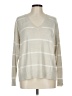 Ann Taylor LOFT Stripes Ivory Pullover Sweater Size L - photo 1