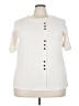 Unbranded 100% Cotton Ivory Short Sleeve Blouse Size 5X - photo 1