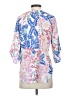Yumi Kim 100% Polyester Floral Blue 3/4 Sleeve Blouse Size S - photo 2