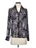 Express 100% Polyester Floral Black Long Sleeve Blouse Size XS - photo 1