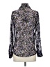 Express 100% Polyester Floral Black Long Sleeve Blouse Size XS - photo 2