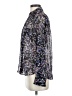 Express 100% Polyester Floral Black Long Sleeve Blouse Size XS - photo 5