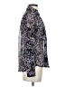 Express 100% Polyester Floral Black Long Sleeve Blouse Size XS - photo 4