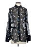 3.1 Phillip Lim Floral Black Long Sleeve Blouse Size 4 - photo 1
