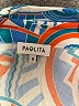 Paolita Print Blue Long Sleeve Button-Down Shirt Size S - photo 6
