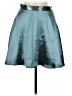 Silence and Noise 100% Polyester Metallic Teal Formal Skirt Size M - photo 1