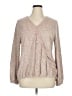 Maurices Tan Long Sleeve Blouse Size 1X - photo 1