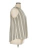 Apt. 9 100% Polyester Stripes Gray Sleeveless Blouse Size XL - photo 4