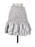 Likely 100% Polyester Paisley Silver Gray Casual Skirt Size M - photo 1