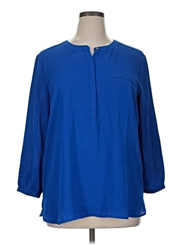JM Collection 3/4 Sleeve Blouse (view 1)