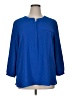 JM Collection 100% Polyester Blue 3/4 Sleeve Blouse Size XL - photo 1