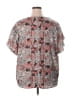 Unbranded 100% Polyester Gray Short Sleeve Blouse Size 4X - photo 2