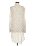 Leith Argyle Ivory Long Sleeve Blouse Size M - photo 2