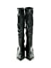 Nasty Gal Inc. Black Green Boots Size 8 - photo 2