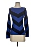 C. Wonder 100% Merino Wool Chevron-herringbone Blue Wool Pullover Sweater Size XS - photo 1