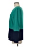 Cremieux Color Block Teal Long Sleeve Top Size M - photo 5