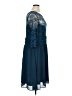 Unbranded 100% Polyamide Blue Teal Cocktail Dress Size 24 waist - photo 4