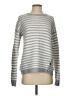Caslon Stripes Silver Gray Pullover Sweater Size S - photo 1