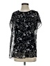 CAbi 100% Polyester Black Short Sleeve Blouse Size S - photo 1