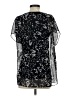 CAbi 100% Polyester Black Short Sleeve Blouse Size S - photo 2