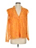 Anna Kay 100% Polyester Orange Long Sleeve Blouse Size S - photo 1