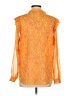 Anna Kay 100% Polyester Orange Long Sleeve Blouse Size S - photo 2