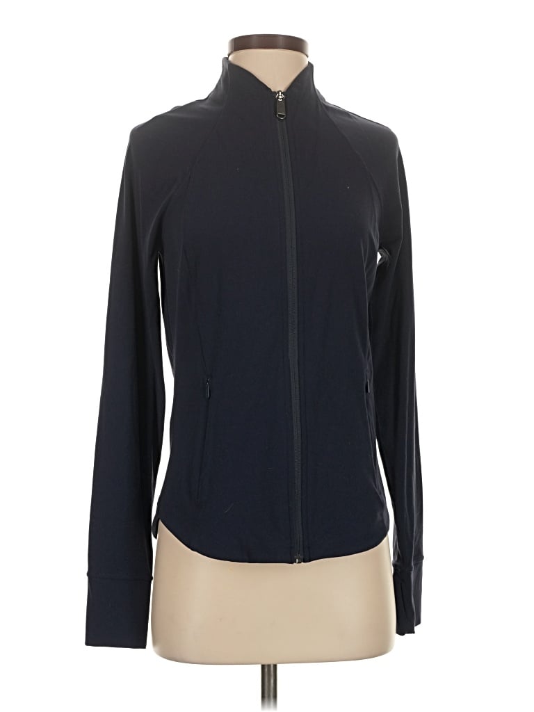 Pre-owned Athleta Track Jacket In Blue