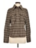 MNG Plaid Brown Jacket Size 8 - photo 1