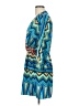 Veronica M. Chevron-herringbone Blue Casual Dress Size L - photo 5