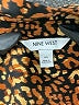 Nine West 100% Polyester Animal Print Brown Long Sleeve Blouse Size M - photo 7