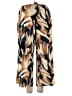 Shein Curve 100% Polyester Print Gold Casual Pants Size 2X - photo 1