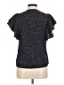 Shein Polka Dots Black Short Sleeve Blouse Size 6 - photo 2