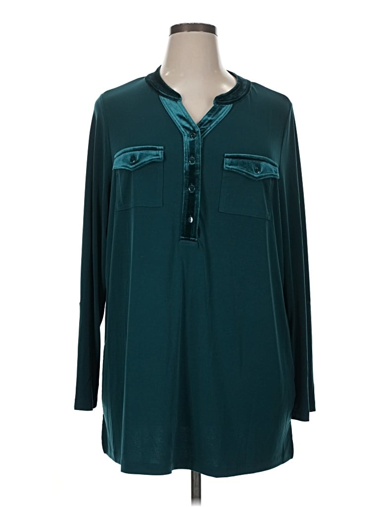 Pre-owned Susan Graver Casual Dress In Blue