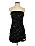 Shein 100% Polyester Stars Black Cocktail Dress Size S - photo 1