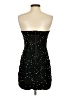 Shein 100% Polyester Stars Black Cocktail Dress Size S - photo 2