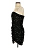 Shein 100% Polyester Stars Black Cocktail Dress Size S - photo 5