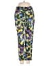 Topshop Floral Yellow Casual Pants Size 4 - photo 1