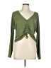 JoyLab Green Long Sleeve Top Size L - photo 1
