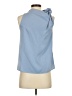 Shein 100% Polyester Blue Sleeveless Blouse Size 2 - photo 2