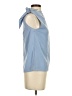 Shein 100% Polyester Blue Sleeveless Blouse Size 2 - photo 4