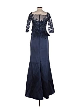 Adrianna Papell 100% Polyester Blue Cocktail Dress Size 4