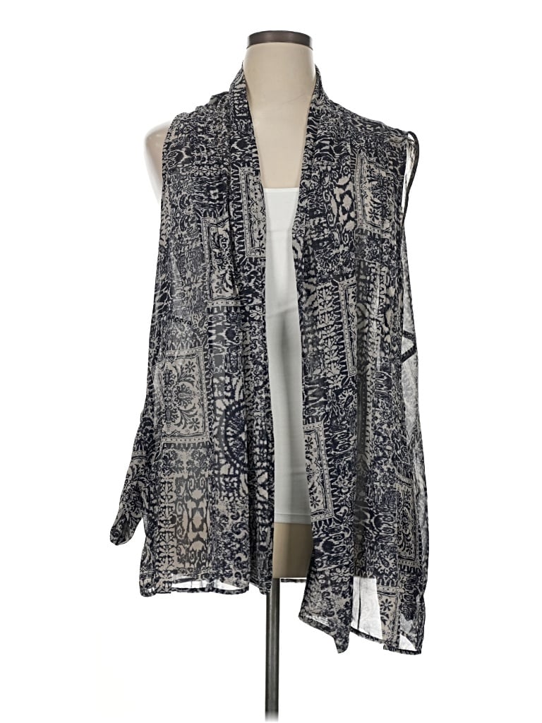 Pre-owned Susan Graver Kimono In Blue