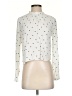 Bershka Polka Dots Ivory White Long Sleeve Blouse Size S - photo 1
