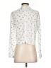 Bershka Polka Dots Ivory White Long Sleeve Blouse Size S - photo 2