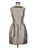 Coast Metallic Gray Cocktail Dress Size 4 - photo 1