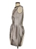 Coast Metallic Gray Cocktail Dress Size 4 - photo 5