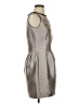 Coast Metallic Gray Cocktail Dress Size 4 - photo 4