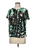 DKNYC 100% Polyester Green Short Sleeve Blouse Size M (estimated) - photo 1