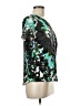 DKNYC 100% Polyester Green Short Sleeve Blouse Size M (estimated) - photo 4