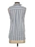 Juicy Couture Blue Sleeveless Button-Down Shirt Size 4 - photo 2